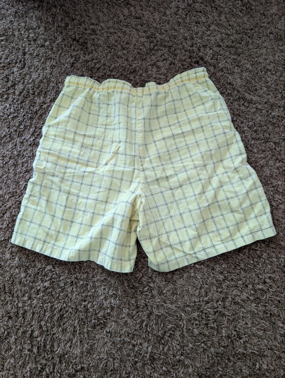 Vintage Light Yellow Plaid Shorts Size Medium - Picture 7 of 7